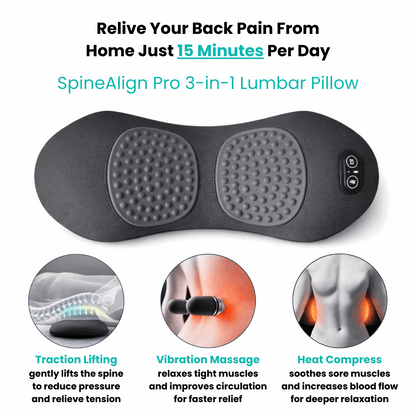 SpineAlign Pro 3-in-1 Lumbar Pillow